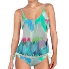 Abstract Background Tankini Set