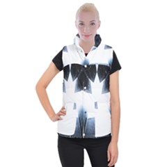 Portrait Panther Women s Button Up Vest