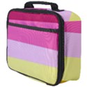 Red Orange Yellow Pink Sunny Color Combo Striped Pattern Stripes Full Print Lunch Bag View4