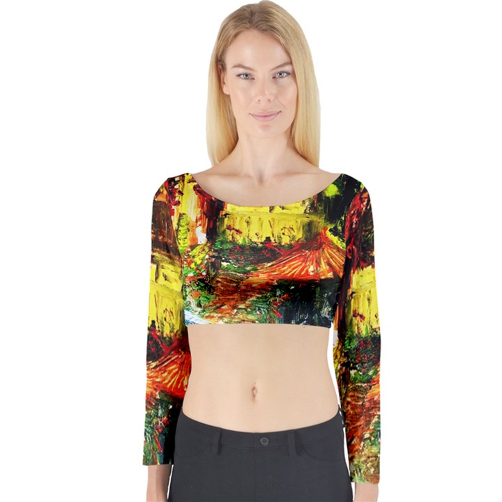 St Barbara Resort Long Sleeve Crop Top