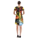 St Barbara Resort Short Sleeve V-neck Flare Dress View2