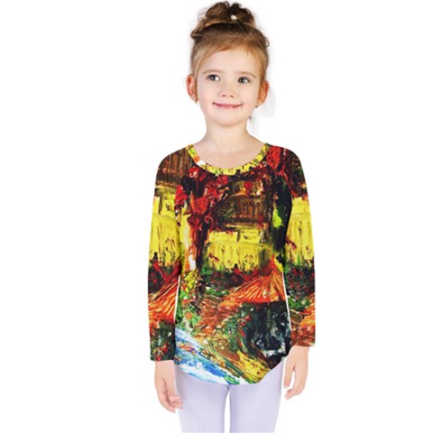 St Barbara Resort Kids  Long Sleeve Tee by bestdesignintheworld