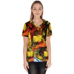 St Barbara Resort Scrub Top by bestdesignintheworld