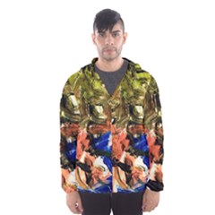 Painting And Letters Hooded Wind Breaker (men)