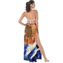 Painting And Letters Maxi Chiffon Tie-Up Sarong View2