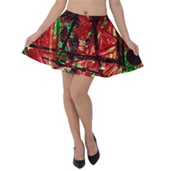 Sacred Marks Velvet Skater Skirt by bestdesignintheworld