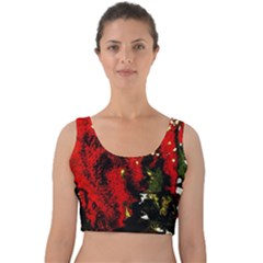 Piggy Bank 3 Velvet Crop Top by bestdesignintheworld