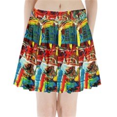 Red Plane 1 Pleated Mini Skirt by bestdesignintheworld