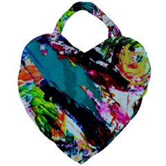 Tulips First Sprouts 6 Giant Heart Shaped Tote by bestdesignintheworld