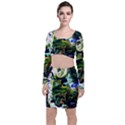 Bow Of Scorpio Before A Butterfly 8 Long Sleeve Crop Top & Bodycon Skirt Set View1