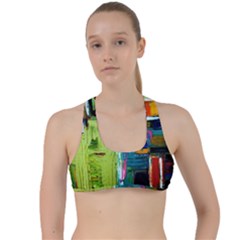 Marakesh 3 Criss Cross Racerback Sports Bra by bestdesignintheworld