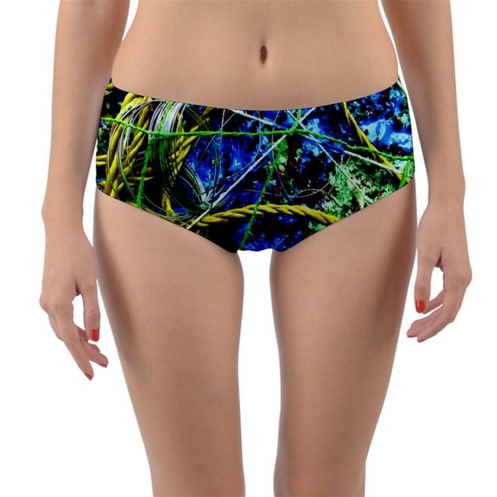 Moment Of The Haos 7 Reversible Mid-Waist Bikini Bottoms