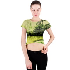 Lake Park 9 Crew Neck Crop Top by bestdesignintheworld