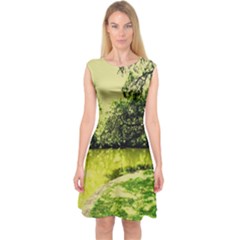 Lake Park 9 Capsleeve Midi Dress by bestdesignintheworld