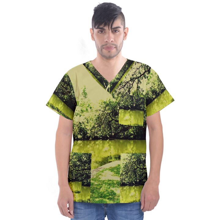 Lake Park 9 Men s V-Neck Scrub Top