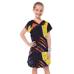 Cryptography Of The Planet 2 Kids  Drop Waist Dress by bestdesignintheworld