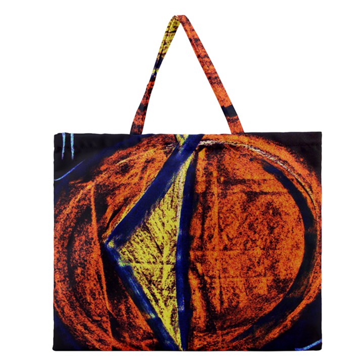 Cryptography Of The Planet 9 Zipper Large Tote Bag