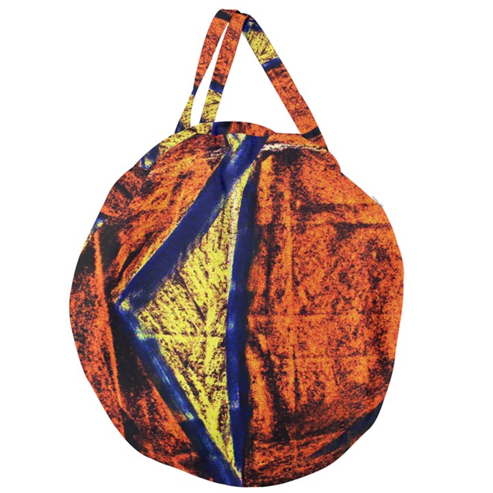 Cryptography Of The Planet 9 Giant Round Zipper Tote