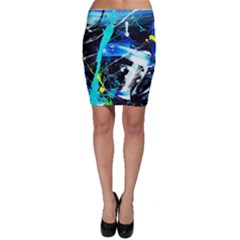 My Brain Reflecrion 1/1 Bodycon Skirt by bestdesignintheworld