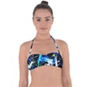 My Brain reflecrion 1/1 Halter Bandeau Bikini Top View1