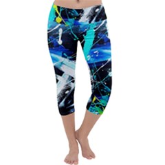 My Brain Reflecrion 1/1 Capri Yoga Leggings by bestdesignintheworld