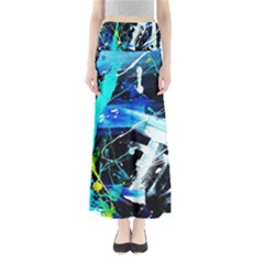 My Brain Reflecrion 1/1 Full Length Maxi Skirt by bestdesignintheworld