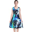 My Brain reflecrion 1/1 V-Neck Midi Sleeveless Dress  View1