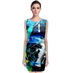 My Brain Reflecrion 1/1 Classic Sleeveless Midi Dress by bestdesignintheworld