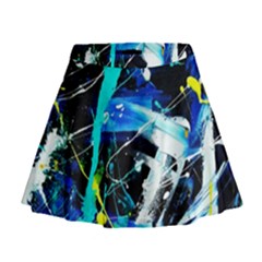 My Brain Reflecrion 1/1 Mini Flare Skirt by bestdesignintheworld