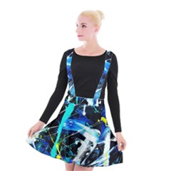 My Brain Reflecrion 1/1 Suspender Skater Skirt by bestdesignintheworld