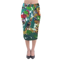 Oasis Velvet Midi Pencil Skirt by bestdesignintheworld