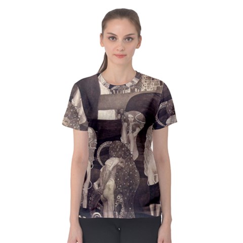 Jurisprudence - Gustav Klimt Women s Sport Mesh Tee by Valentinaart