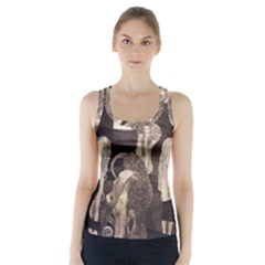 Jurisprudence - Gustav Klimt Racer Back Sports Top by Valentinaart