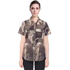 Jurisprudence - Gustav Klimt Women s Short Sleeve Shirt