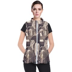 Jurisprudence - Gustav Klimt Women s Puffer Vest by Valentinaart