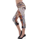 The Three Ages of Woman- Gustav Klimt Lightweight Velour Capri Leggings  View3