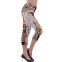 The Three Ages of Woman- Gustav Klimt Lightweight Velour Capri Leggings  View4