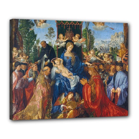 Feast Of The Rosary - Albrecht Dürer Canvas 20  X 16  by Valentinaart