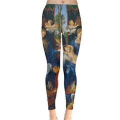 Feast Of The Rosary - Albrecht Dürer Leggings  by Valentinaart