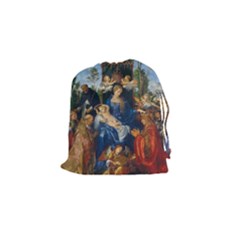 Feast Of The Rosary - Albrecht Dürer Drawstring Pouches (small)  by Valentinaart