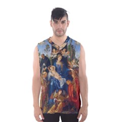 Feast Of The Rosary - Albrecht Dürer Men s Basketball Tank Top by Valentinaart