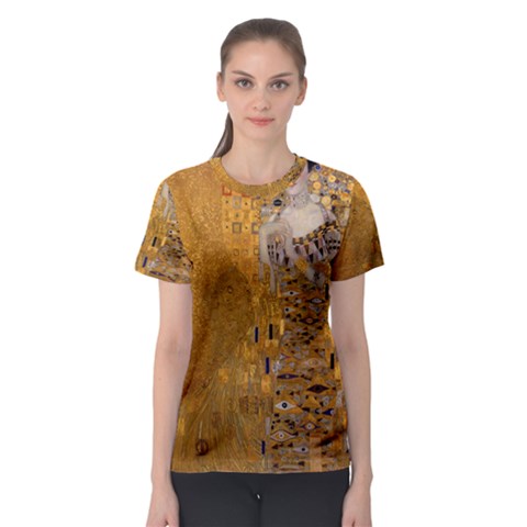 Adele Bloch-bauer I - Gustav Klimt Women s Sport Mesh Tee by Valentinaart