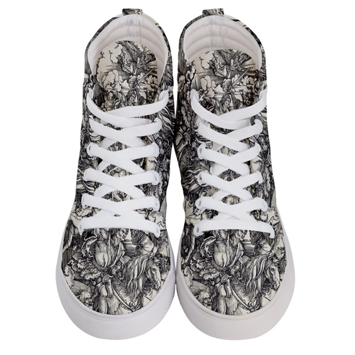 Four Horsemen of the Apocalypse - Albrecht Dürer Men s Hi-Top Skate Sneakers