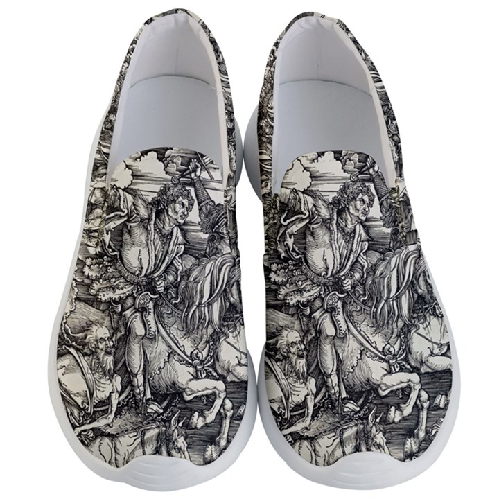 Four Horsemen of the Apocalypse - Albrecht Dürer Men s Lightweight Slip Ons