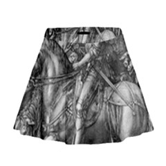 Death And The Devil - Albrecht Dürer Mini Flare Skirt by Valentinaart