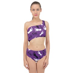 Purple Spliced Up Swimsuit