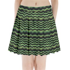 Modern Wavy Stripes Pattern Pleated Mini Skirt by dflcprints