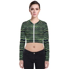 Modern Wavy Stripes Pattern Bomber Jacket by dflcprints