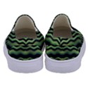 Modern Wavy Stripes Pattern Kids  Canvas Slip Ons View4