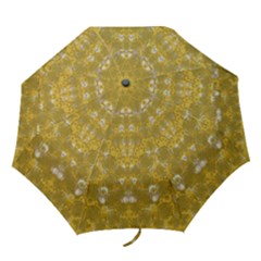 Golden Stars In Modern Renaissance Style Folding Umbrellas by pepitasart